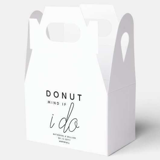 Vind het erg als ik een moderne bruiloft doe bedankdoosjes (Geopend)