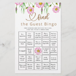 Vind het Game Baby shower van de Gast Bingo Wildfl