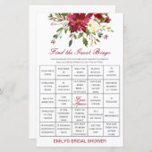 Vind het Game van de Shower van Bingo van de Gast  (Voorkant / Achterkant)