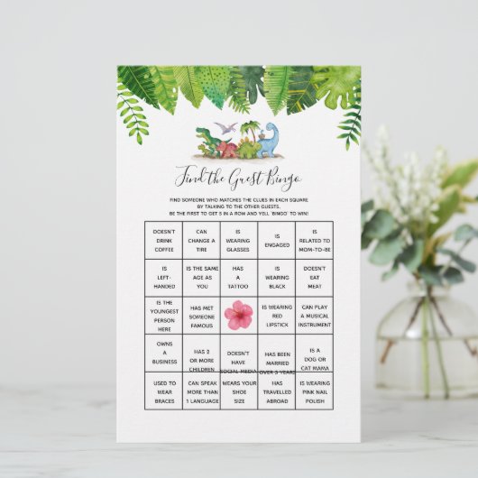 Vind het Game van het Baby shower van de Gast Bing (Staand voorkant)