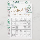 Vind het Game van het Baby shower van de Gast Bing (Voorkant / Achterkant)