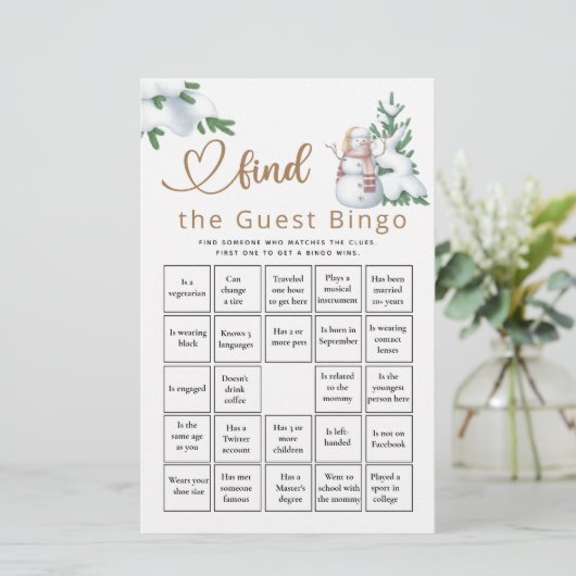 Vind het Game van het Baby shower van de Gast Bing (Staand voorkant)