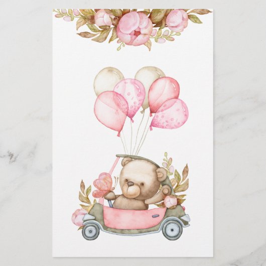 Vind het Game van het Baby shower van het Beer van (Achterkant)