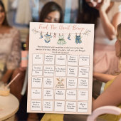 Vind het Gast Baby shower Clothesline Bingo Kaart