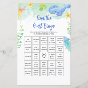 Vind het gast BINGO Summer Baby shower spel