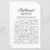 Vind het gast bingo vrijgezellenfeest spel (Voorkant / Achterkant)