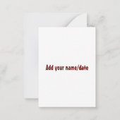 Vind het gast bruiloft vrijgezellenfeest spel notitiekaartje (Achterkant)