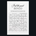 Vind het gasten bingo bruidsfeest spel flyer<br><div class="desc">Geniet van je bruidsfeest met deze eenvoudige en leuke spelletjes. Bekijk onze collectie voor meer bruidsfeest-spelletjes in dezelfde stijl. Houd er rekening mee dat deze spellen niet bewerkbaar zijn.</div>