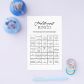 Vind het gasten bingo bruidsfeest spel flyer (Enkel)