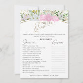 Vind het Gastenspel Wildflower Vrijgezellenfeest k Kaart (Voorkant)
