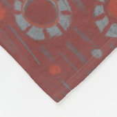 Vind het konijn, het rustige patroon, grijs & terr fleece deken (Hoek)