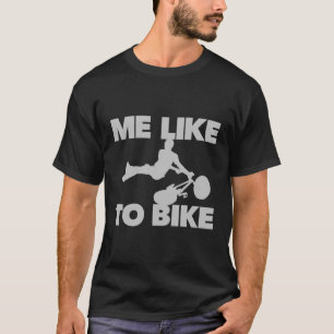 Vind het leuk om mountainbike Extreme MTB te fiets T-shirt