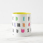 Vind het verborgen bericht tweekleurige koffiemok (Center)