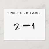 Vind het verschil! 2 min 1 briefkaart (Voorkant)