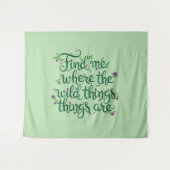 Vind het waar de wilde dingen zijn  wandkleed (Voorkant (horizontaal))