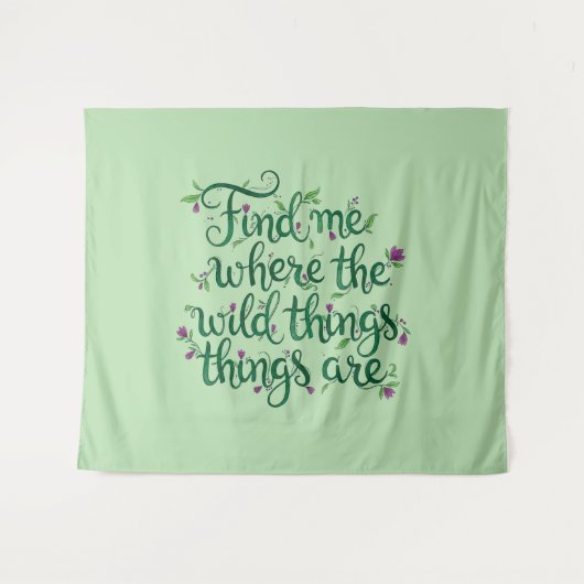 Vind het waar de wilde dingen zijn wandkleed (Voorkant (horizontaal))