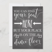 Vind hier uw zitplaats Kaart voor het Poster van d (Voorkant)