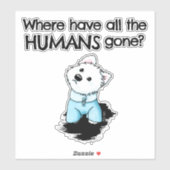 Vind Humaniteit Westie Sticker (Vel)