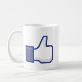 Vind ik leuk-hand koffiemok (Links)