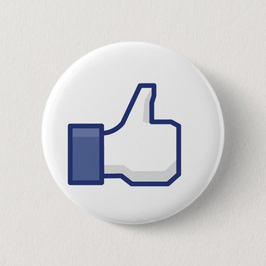 Vind ik leuk-hand ronde button 5,7 cm (Voorkant)