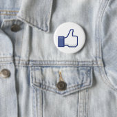 Vind ik leuk-hand ronde button 5,7 cm (In situ)