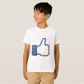 Vind ik leuk-hand t-shirt (Voorkant volledig)