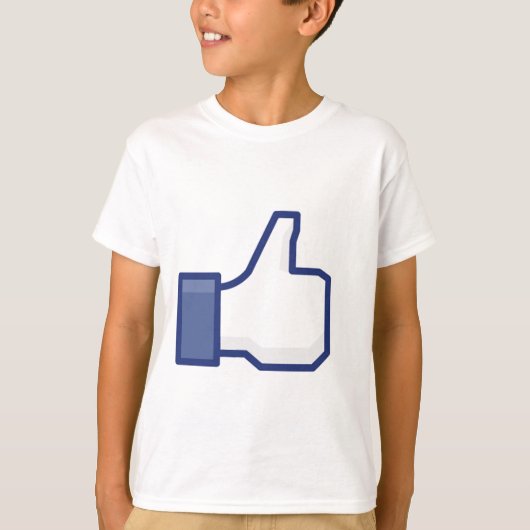 Vind ik leuk-hand t-shirt (Voorkant)