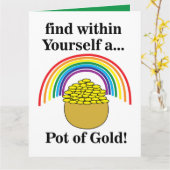 Vind in jezelf een pot met goud kaart (Gele Bloem)