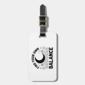 Vind je eigen balans bagagelabel (Voorkant verticaal)