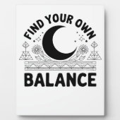 Vind je eigen balans Bandana Fotoplaat (Voorkant)