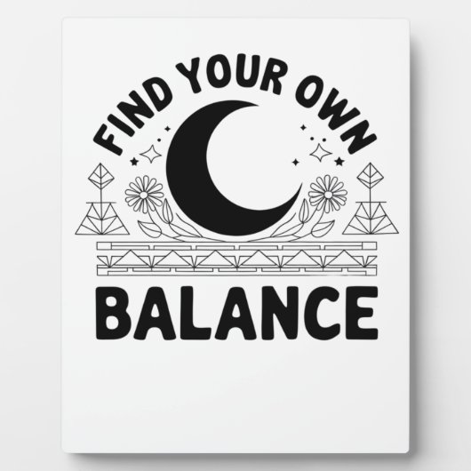 Vind je eigen balans Bandana Fotoplaat (Voorkant)