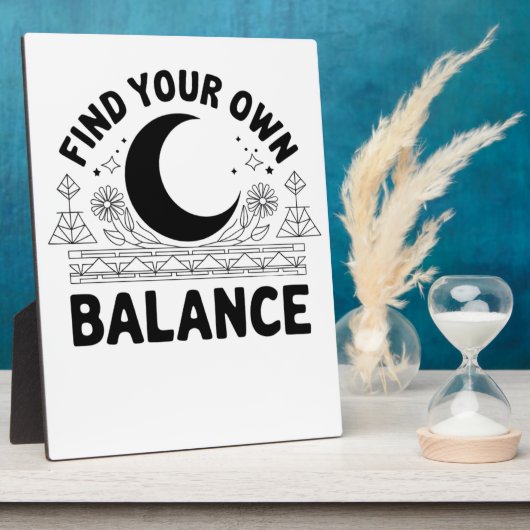 Vind je eigen balans Bandana Fotoplaat (Zijkant)