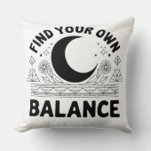 Vind je eigen balans Bandana Kussen (Voorkant)