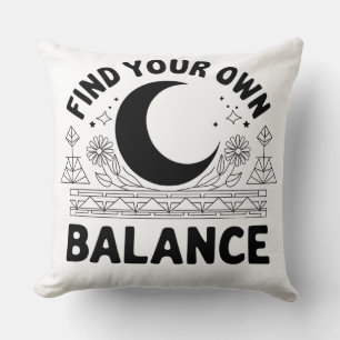 Vind je eigen balans Bandana Kussen