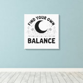 Vind je eigen balans canvas afdruk (Insitu (Houten vloer))