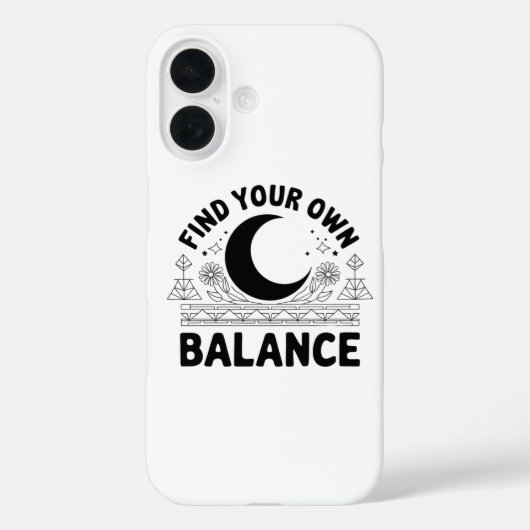 Vind je eigen balans Case-Mate iPhone case (Achterkant)