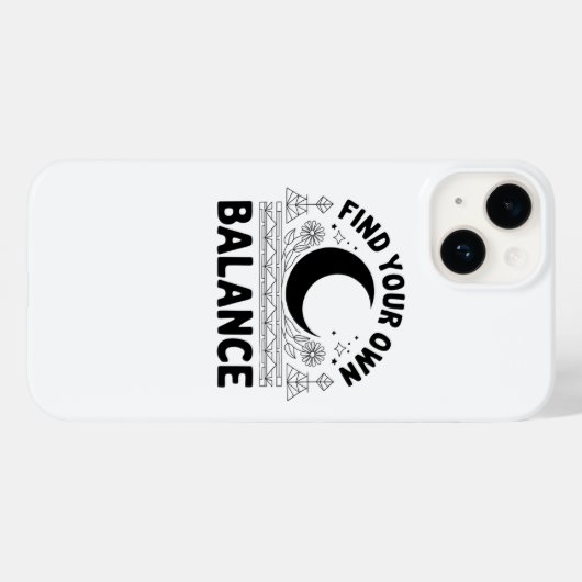 Vind je eigen balans Case-Mate iPhone case (Achterkant (horizontaal))