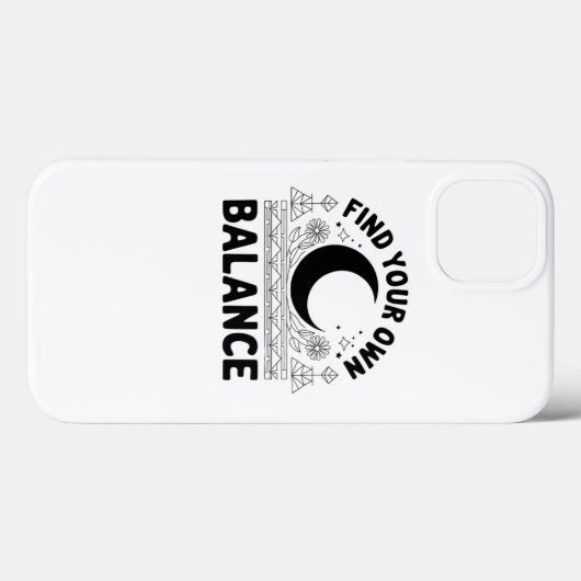 Vind je eigen balans Case-Mate iPhone case (Achterkant (horizontaal))