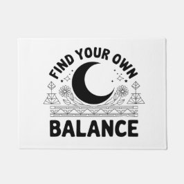 Vind je eigen balans deurmat