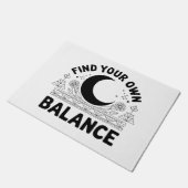 Vind je eigen balans deurmat (Schuin)