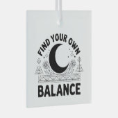 Vind je eigen balans glas ornament (Voorkant Rechts)