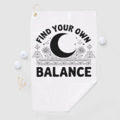 Vind je eigen balans golfhanddoek (Insitu)