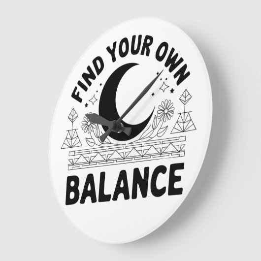 Vind je eigen balans grote klok (Hoek)