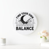 Vind je eigen balans grote klok (Huis)