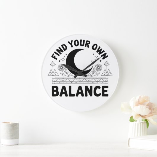 Vind je eigen balans grote klok (Huis)