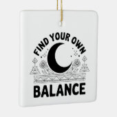 Vind je eigen balans keramisch ornament (Rechts)