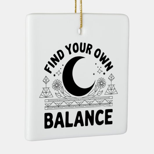 Vind je eigen balans keramisch ornament (Rechts)