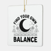 Vind je eigen balans keramisch ornament (Links)