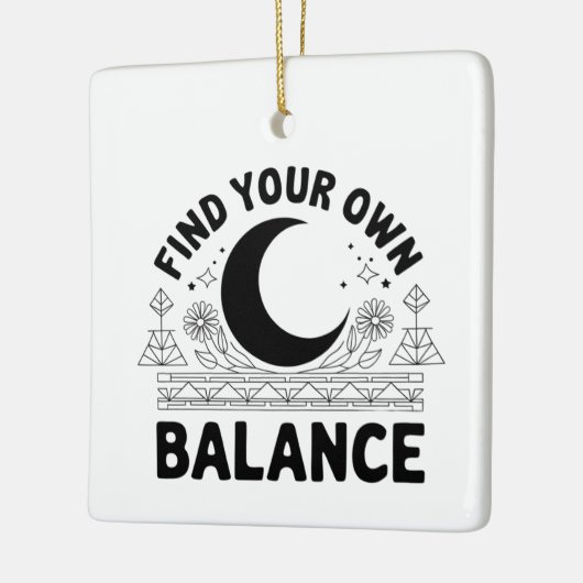 Vind je eigen balans keramisch ornament (Links)