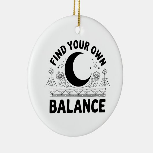 Vind je eigen balans keramisch ornament (Rechts)